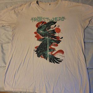 Protest the Hero cream band graphic tee size xl